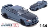  Mô hình xe Nissan R32 GT-R Stealth Grey TOP SECRET tỉ lệ 1:64 Inno64 IN64-R32TS-STGR 