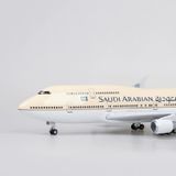  Mô hình máy bay Saudi Arabia Boeing B747-400 Ả Rập 47cm 1:150 có đèn led tự động theo tiếng vỗ tay hoặc chạm MB47018 