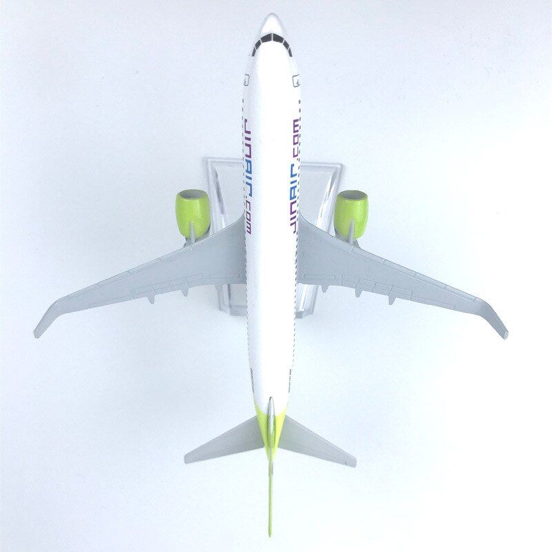 Mô hình máy bay Hàn Quốc Jin Air.com Boeing B737 16cm MB16041