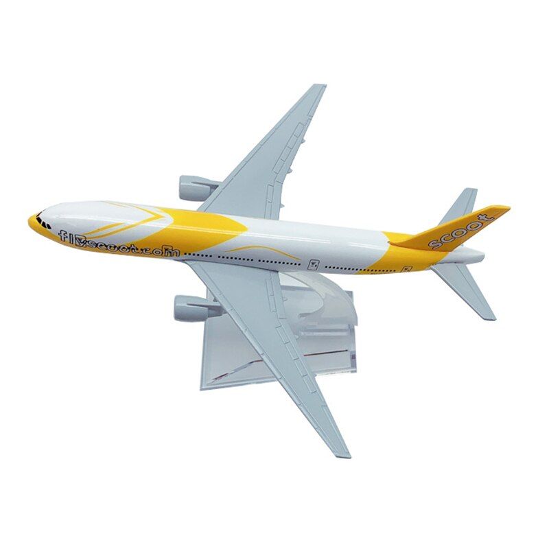  Mô hình máy bay Flyscoot.com Airlines Boeing B777 16cm MB16073 