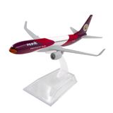  Mô hình máy bay Thailand Nok Boeing B737 HS-DJJ Red 16cm MB16055 