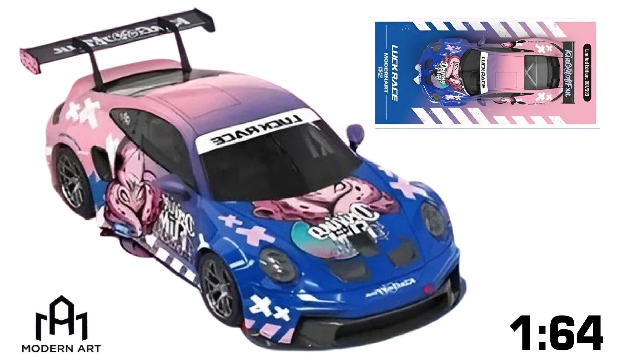  Mô hình xe Porsche 911 GT3 - Octopus tỉ lệ 1:64 MoreArt MD647308 
