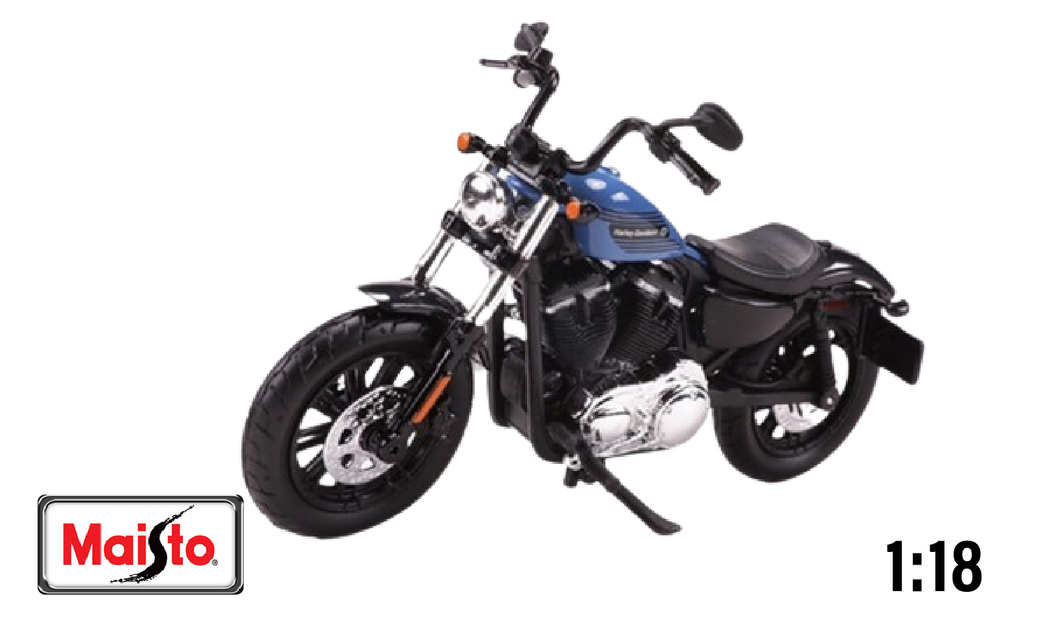  Mô hình Harley Davidson 2022 Forty Eight Special blue 1:18 Maisto MT019 