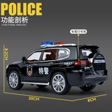  Mô hình xe Toyota Prado Police có đèn có âm thanh tỉ lệ 1:24 Jinlifang OT362 