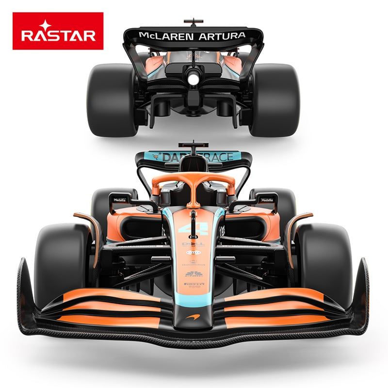  Mô hình xe đua F1 McLaren MCL36 2022 #3 - #4 Hybrid 1:24 Rastar có bản quyền OT357 