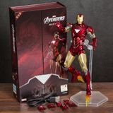 Mô hình nhân vật Marvel Iron man người sắt có đèn MK6 Mark VI Avengers SHF tỉ lệ 1:10 18CM ZD Toys FG263 