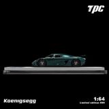  Mô hình xe Koenigsegg Regera limited edition 999pcs Green Carbon Ghost 1:64 TPC Models TPC644901 