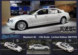  Mô hình xe Maybach 62 limited 599pcs trắng ngọc trai 1:64 Stance Hunters x Ghost player SW64056 