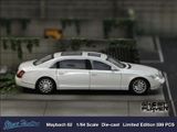  Mô hình xe Maybach 62 limited 599pcs trắng ngọc trai 1:64 Stance Hunters x Ghost player SW64056 