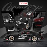  Mô hình xe Mazda RX-7 LB-Super Silhouette Liberty Walk Black Coca Cola tỉ lệ 1:64 Cool car CC647602 