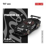  Mô hình xe Mazda RX-7 LB-Super Silhouette Liberty Walk Black Coca Cola tỉ lệ 1:64 Cool car CC647602 