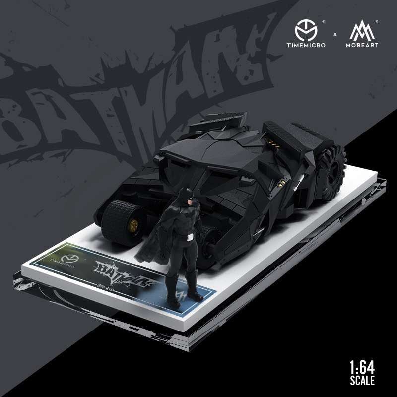  Mô hình xe Bat mobile Tumbler có figure bat man tỉ lệ 1:64 Modern Art More art MO642031 