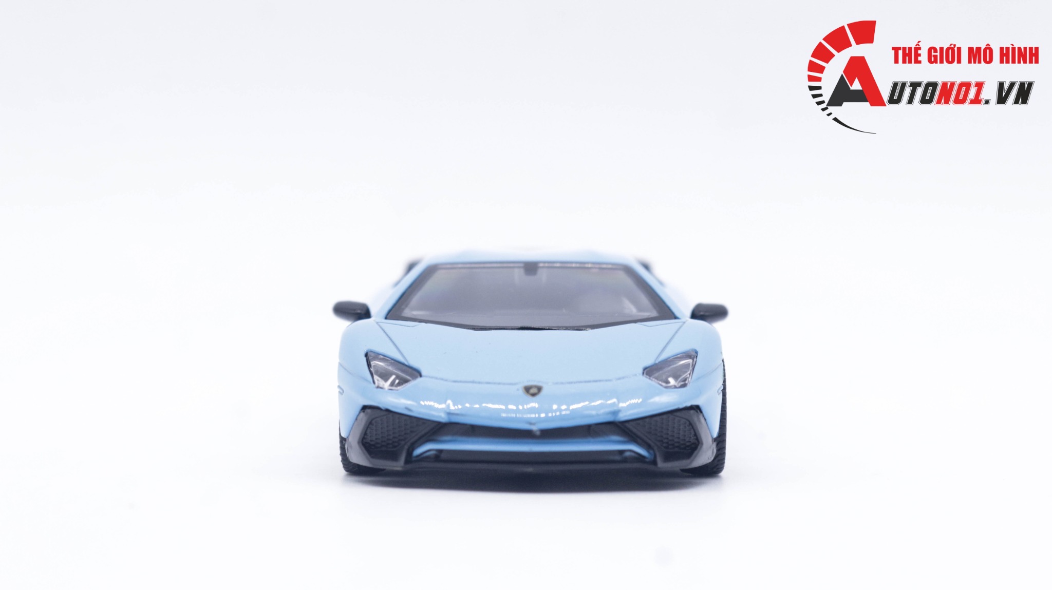  Mô hình xe Lamborghini Aventador 750-4 SV coupe blue 1:36 Alloy 7608 