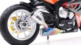  Mô hình xe độ Bmw S1000rr Hàm Cá Mập Gray - Orange - Pô Sc 1:12 Autono1 MSZ D224H 