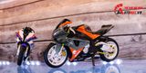  Mô hình xe độ Bmw S1000rr Hàm Cá Mập Gray - Orange - Pô Sc 1:12 Autono1 MSZ D224H 