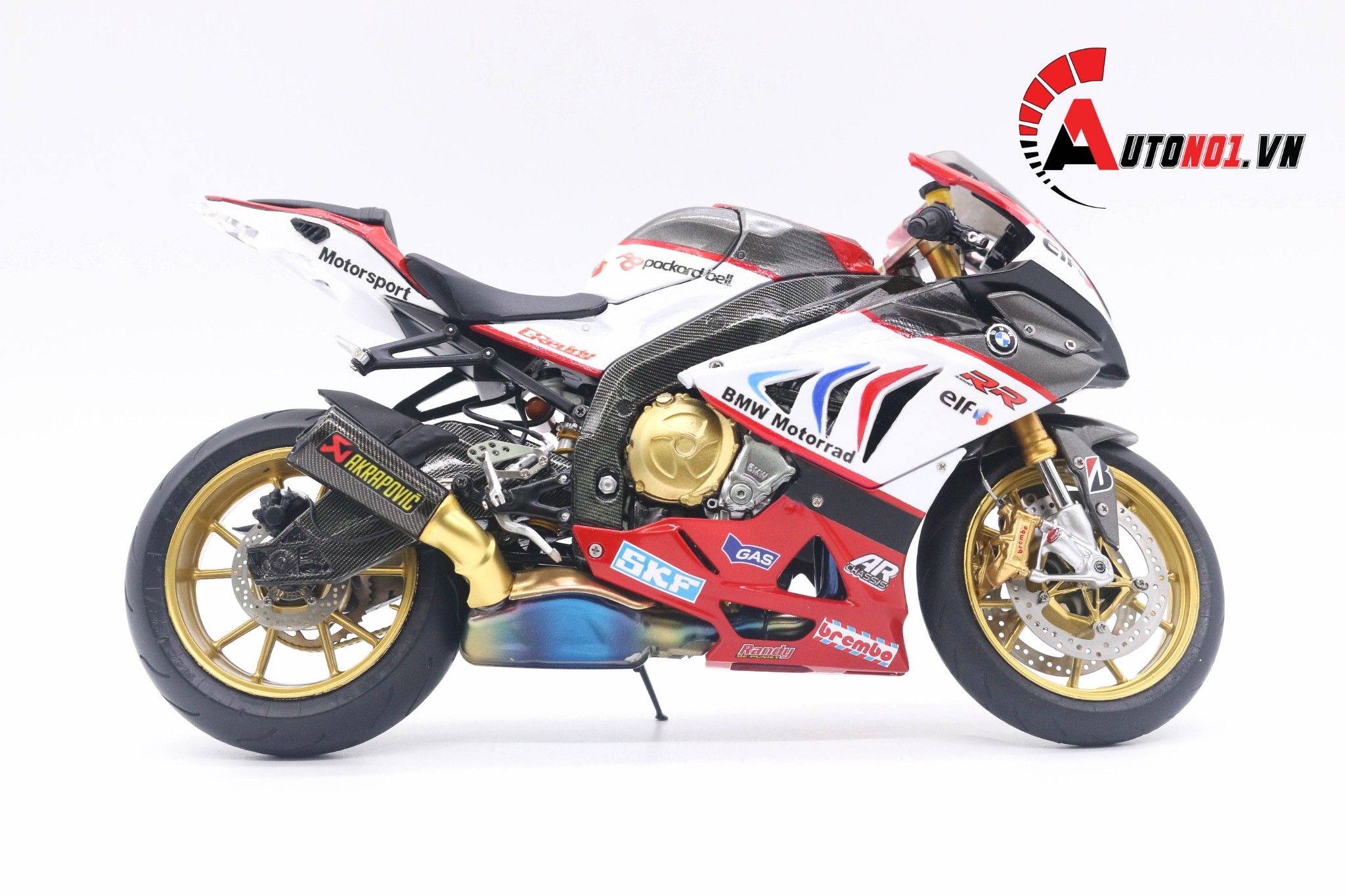 Xe mô hình Mô Tô BMW S1000RR tỷ lệ 112 kim loại cao cấp mới nhất 2021