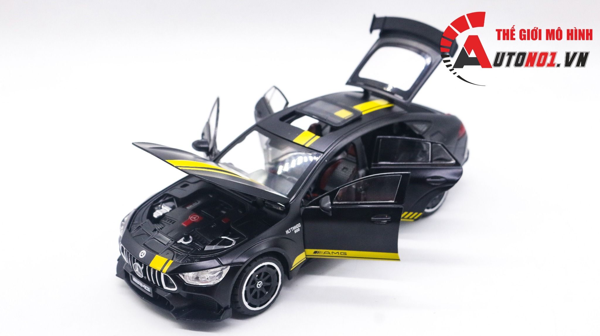  Mô hình xe Mercedes Amg GT 63 đánh lái được full open tỉ lệ 1:24 Chimei Model OT438 