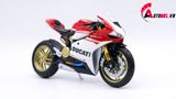  Mô hình siêu Xe Ducati 1299 Panigale S Custom 50th Anniversary Red White 1:12 Autono1 D220H 