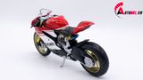  Mô hình siêu Xe Ducati 1299 Panigale S Custom 50th Anniversary Red White 1:12 Autono1 D220H 