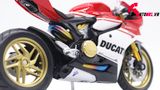  Mô hình siêu Xe Ducati 1299 Panigale S Custom 50th Anniversary Red White 1:12 Autono1 D220H 