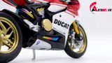  Mô hình siêu Xe Ducati 1299 Panigale S Custom 50th Anniversary Red White 1:12 Autono1 D220H 