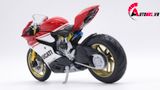  Mô hình siêu Xe Ducati 1299 Panigale S Custom 50th Anniversary Red White 1:12 Autono1 D220H 