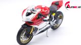  Mô hình siêu Xe Ducati 1299 Panigale S Custom 50th Anniversary Red White 1:12 Autono1 D220H 