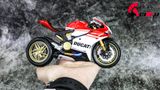  Mô hình siêu Xe Ducati 1299 Panigale S Custom 50th Anniversary Red White 1:12 Autono1 D220H 