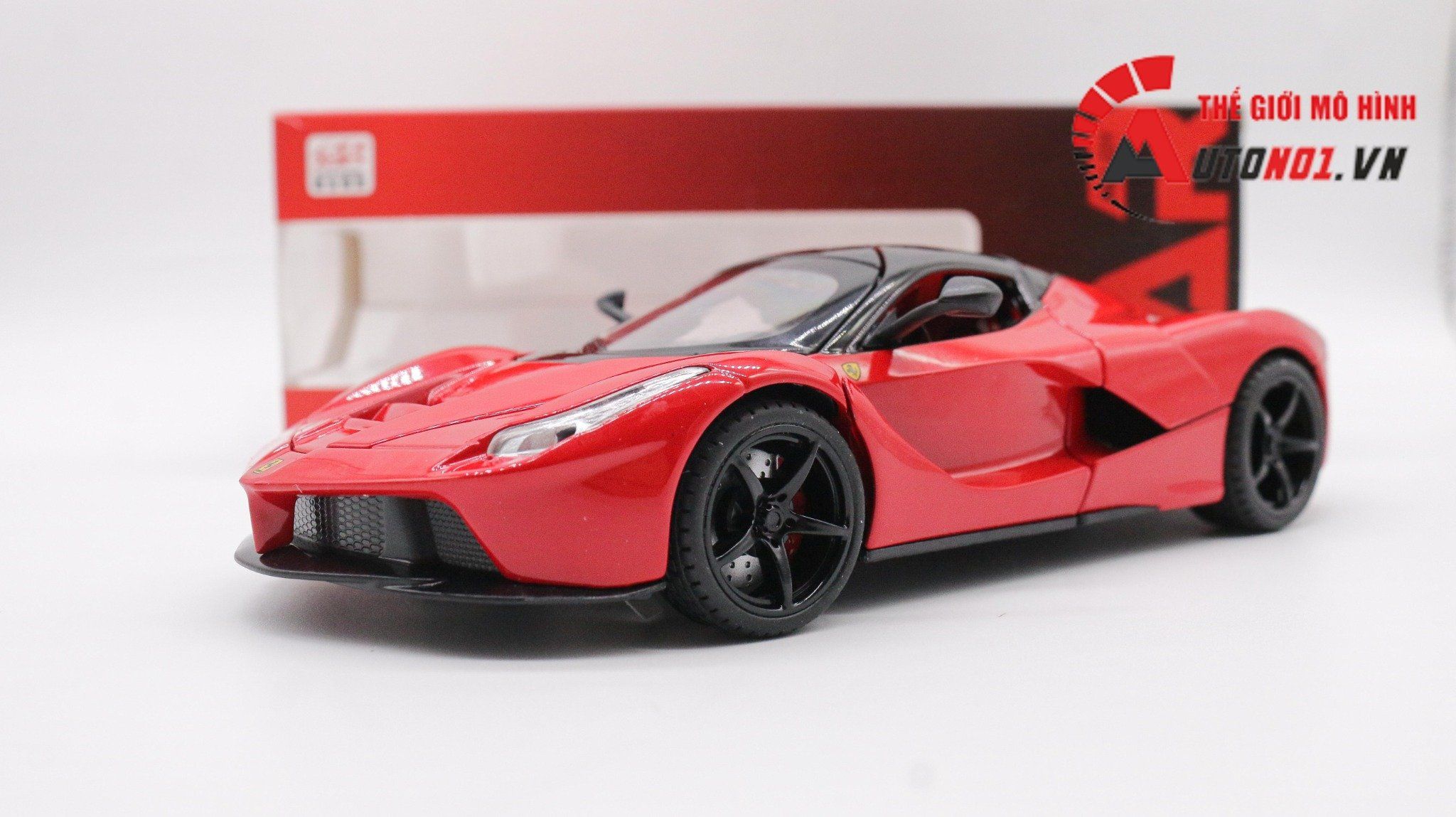  Mô hình xe Ferrari Laferrari Red full open có âm thanh đèn tỉ lệ 1:22 Jiaye Model OT356 