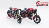  Mô hình xe cao cấp Ducati 1199 Panigale Cafe Racer Grey Red cao cấp nồi khô ghi đông mâm căm 1:12 Tamiya D201 