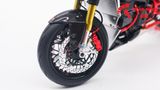  Mô hình xe cao cấp Ducati 1199 Panigale Cafe Racer Grey Red cao cấp nồi khô ghi đông mâm căm 1:12 Tamiya D201 