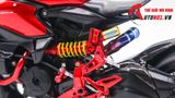  Mô hình xe cao cấp Ducati 1199 Panigale Cafe Racer Grey Red cao cấp nồi khô ghi đông mâm căm 1:12 Tamiya D201 