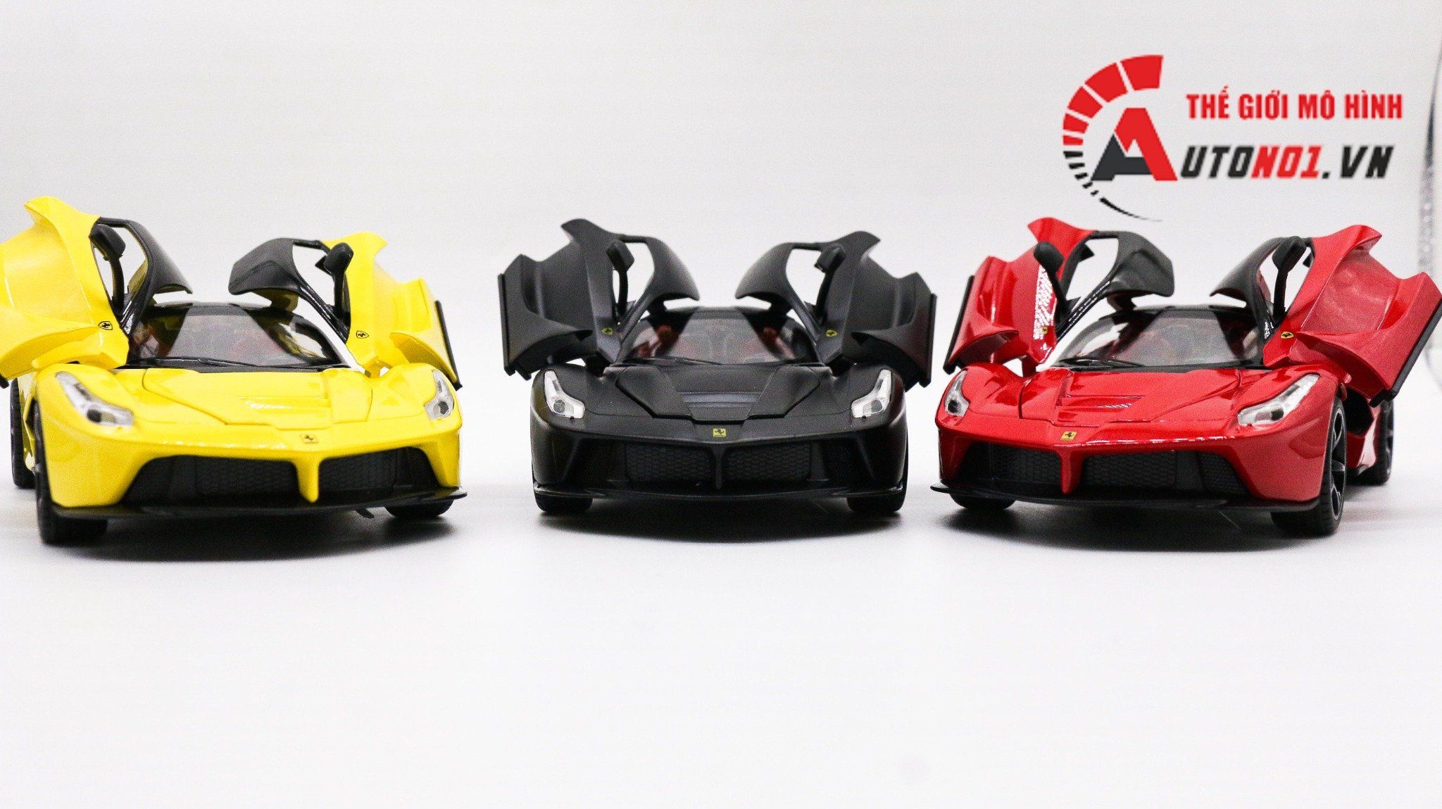  Mô hình xe Ferrari Laferrari Red full open có âm thanh đèn tỉ lệ 1:22 Jiaye Model OT356 