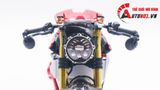  Mô hình xe cao cấp Ducati 1199 Panigale Cafe Racer Grey Red cao cấp nồi khô ghi đông mâm căm 1:12 Tamiya D201 