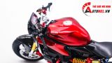  Mô hình xe cao cấp Ducati 1199 Panigale Cafe Racer Grey Red cao cấp nồi khô ghi đông mâm căm 1:12 Tamiya D201 