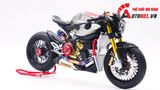  Mô hình xe cao cấp Ducati 1199 Panigale Cafe Racer Grey Red cao cấp nồi khô ghi đông mâm căm 1:12 Tamiya D201 