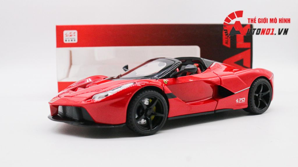 MÔ HÌNH XE FERRARI LAFERRARI APERTA RED 1:22 JIAYE MODEL 7955