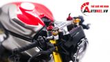  Mô hình xe cao cấp Ducati 1199 Panigale Cafe Racer Grey Red cao cấp nồi khô ghi đông mâm căm 1:12 Tamiya D201 