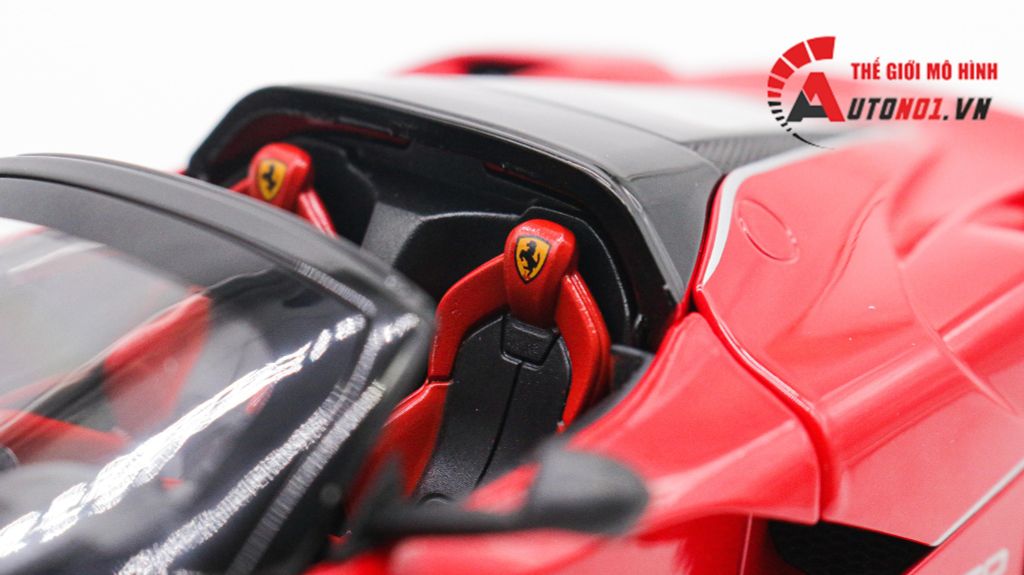 MÔ HÌNH XE FERRARI LAFERRARI APERTA RED 1:22 JIAYE MODEL 7955