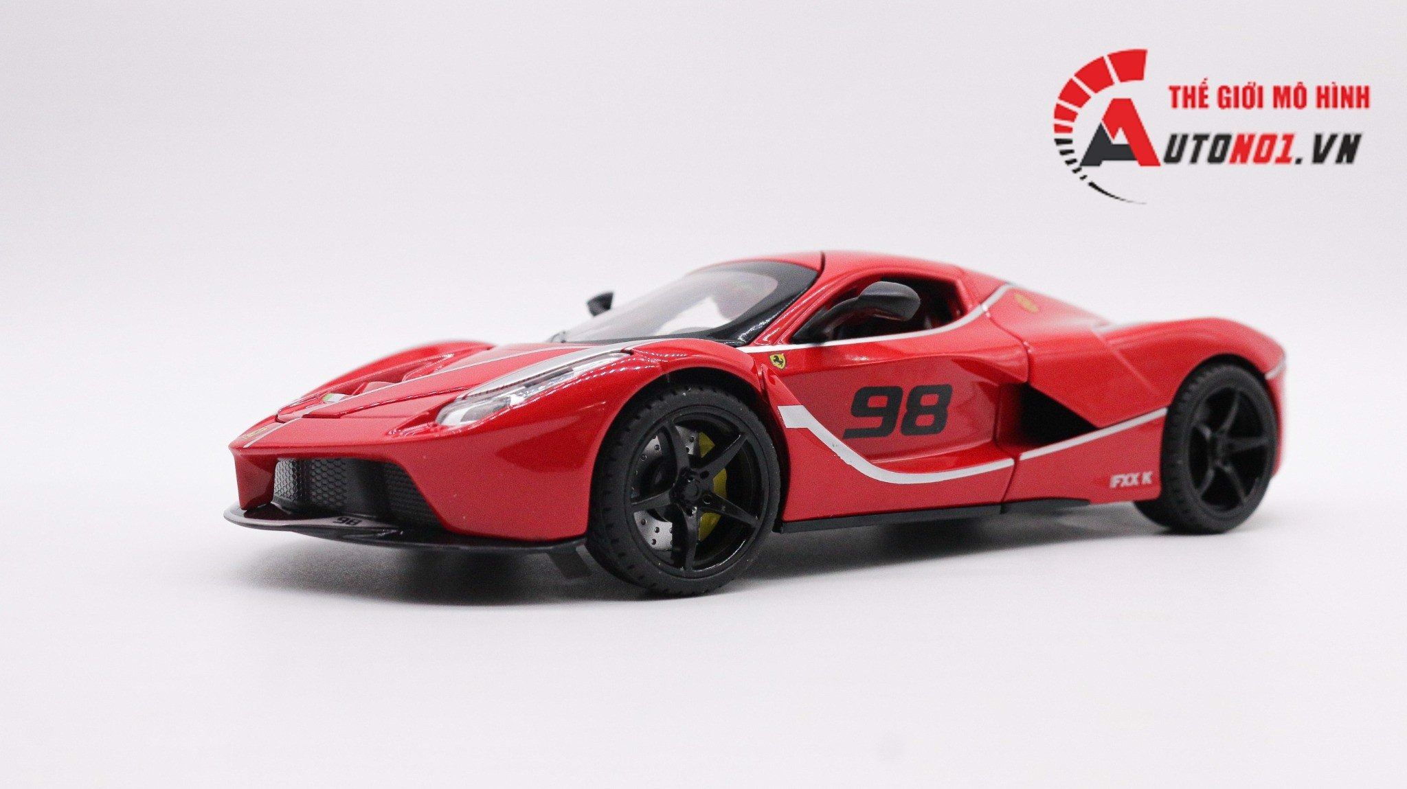  Mô hình xe Ferrari FXX K Evo tỉ lệ 1:24 Jiaya Model OT049 