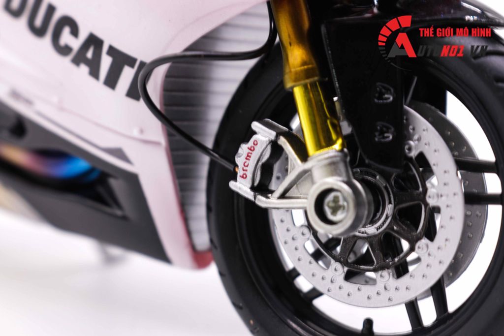 MÔ HÌNH SIÊU XE DUCATI 1299 PANIGALE S CUSTOM 50TH ANNIVERSARY RED WHITE 1:12 AUTONO1 D130