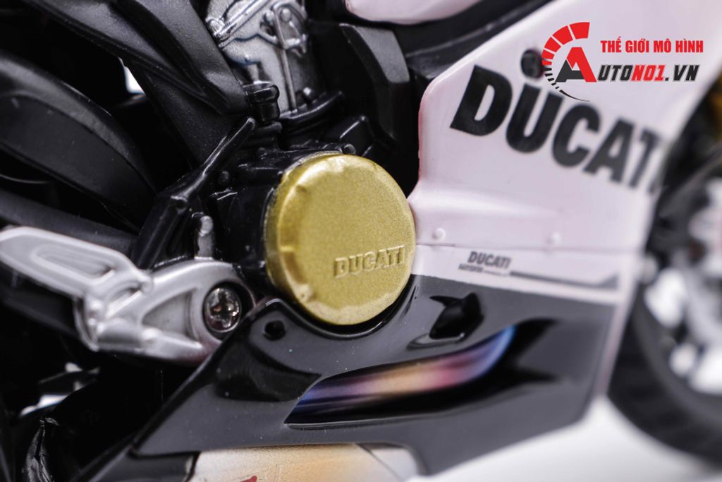 MÔ HÌNH SIÊU XE DUCATI 1299 PANIGALE S CUSTOM 50TH ANNIVERSARY RED WHITE 1:12 AUTONO1 D130