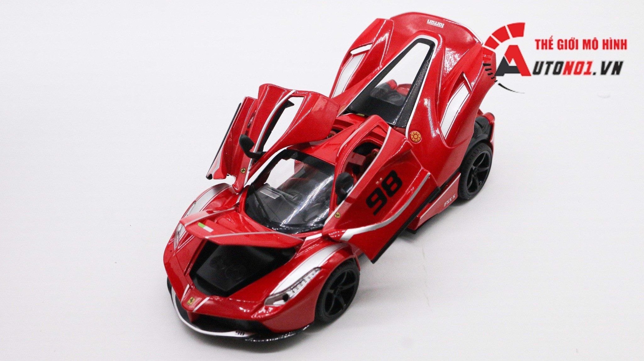  Mô hình xe Ferrari FXX K Evo tỉ lệ 1:24 Jiaya Model OT049 