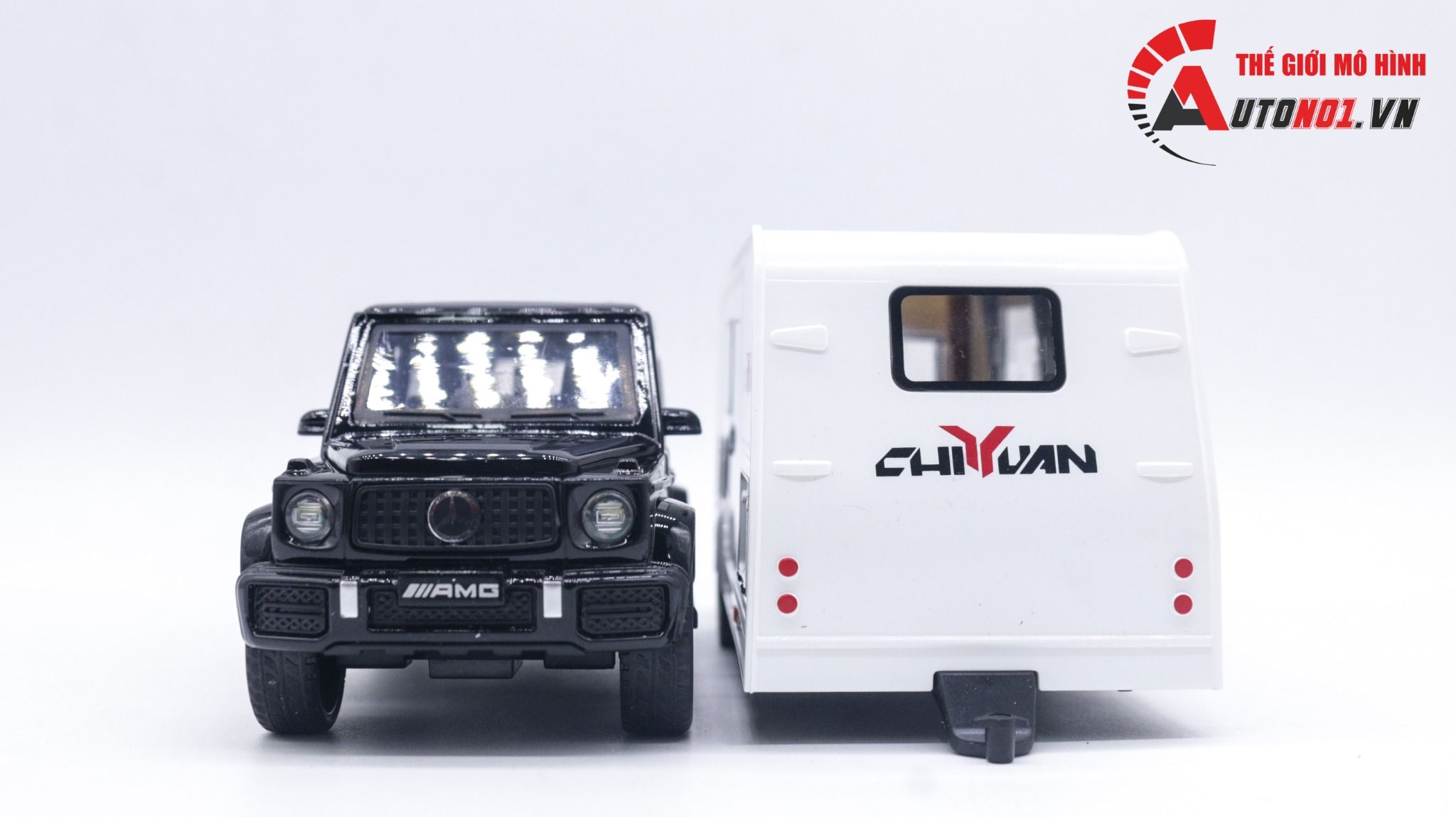  Mô hình xe ô tô kéo trailer Mercedes Benz G63 1:32 Alloy model OT174 