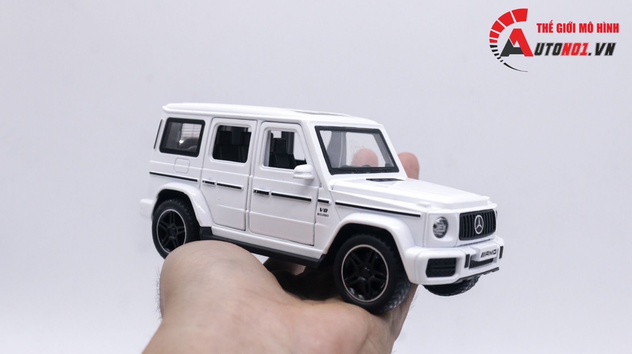  Mô hình xe ô tô kéo trailer Mercedes Benz G63 1:32 Alloy model OT174 