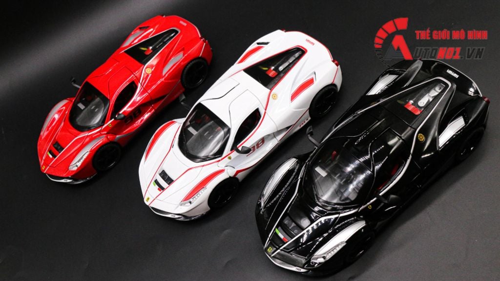 MÔ HÌNH XE FERRARI FXXK WHITE 1:22 JIAYE MODEL 7960