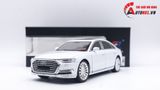  Mô hình xe siêu sang Audi A8 full open có còi đánh lái được hộp xốp 1:24 Che zhi OT173 