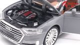  Mô hình xe siêu sang Audi A8 full open có còi đánh lái được hộp xốp 1:24 Che zhi OT173 