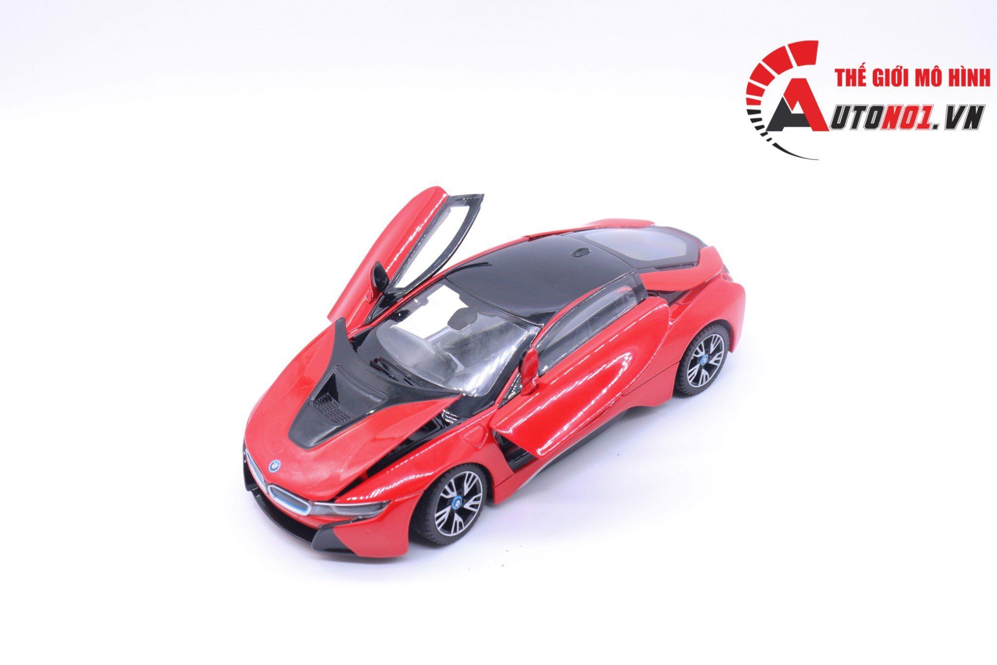  Mô hình xe Bmw I8 đánh lái được full open 1:24 Rastar 3661 