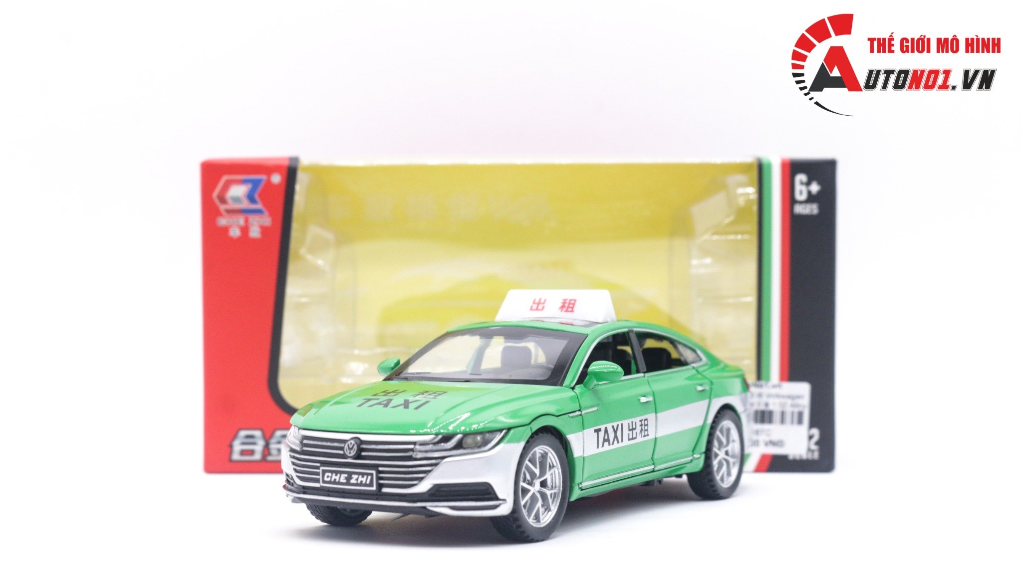  Mô hình xe ô tô Volkwagen CC sedan taxi tỉ lệ 1:32 Alloy model OT167 